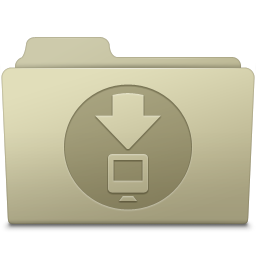 Downloads Folder Ash Icon 256x256 png